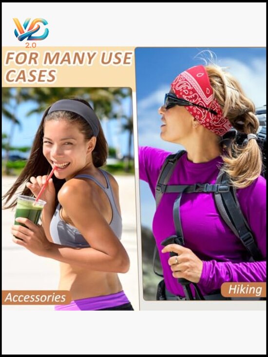 Sports Headbands Unisex Sweatband Moisture Wicking Non Slip Running Hiking Yoga main image 7